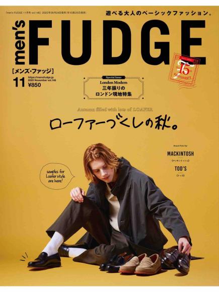 [日本版]mens fudge2022日本时尚英伦风男士服装搭配PDF电子杂志11月刊